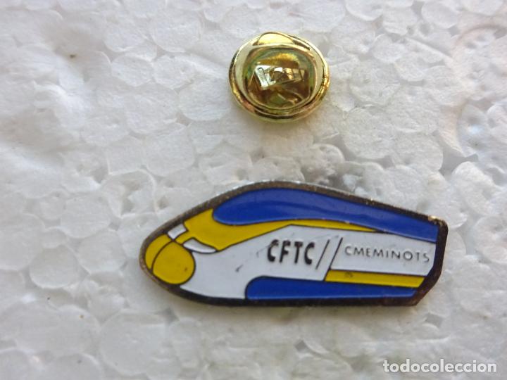 Pins e Spille di collezione: PIN DE TRENES FERROCARRILES. FRANCIA. CFTC CHEMINOTS