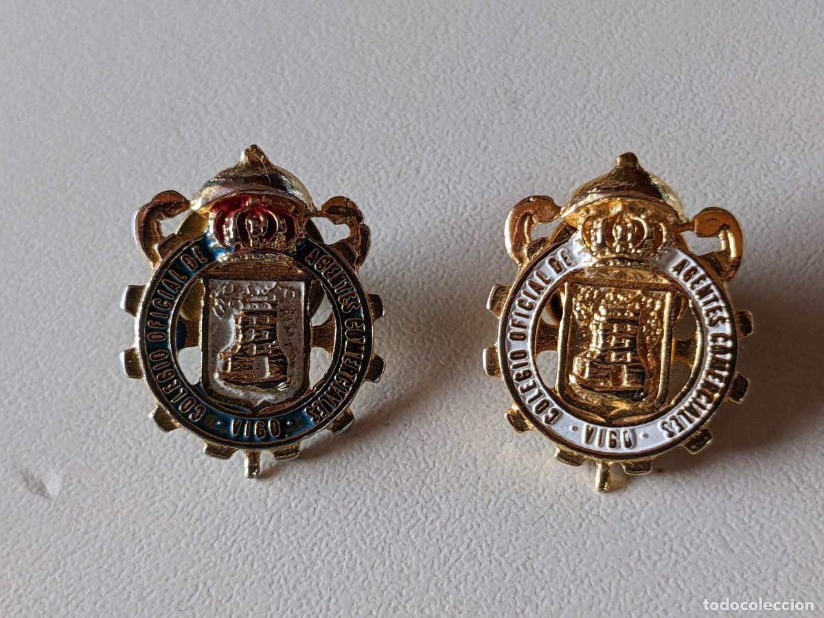 Pins de colecci&oacute;n: VIGO COLEGIO OFICIAL DE AGENTES COMERCIALES DE VIGO PIN (DOS DIFERENTE COLOR) RARISIMOS