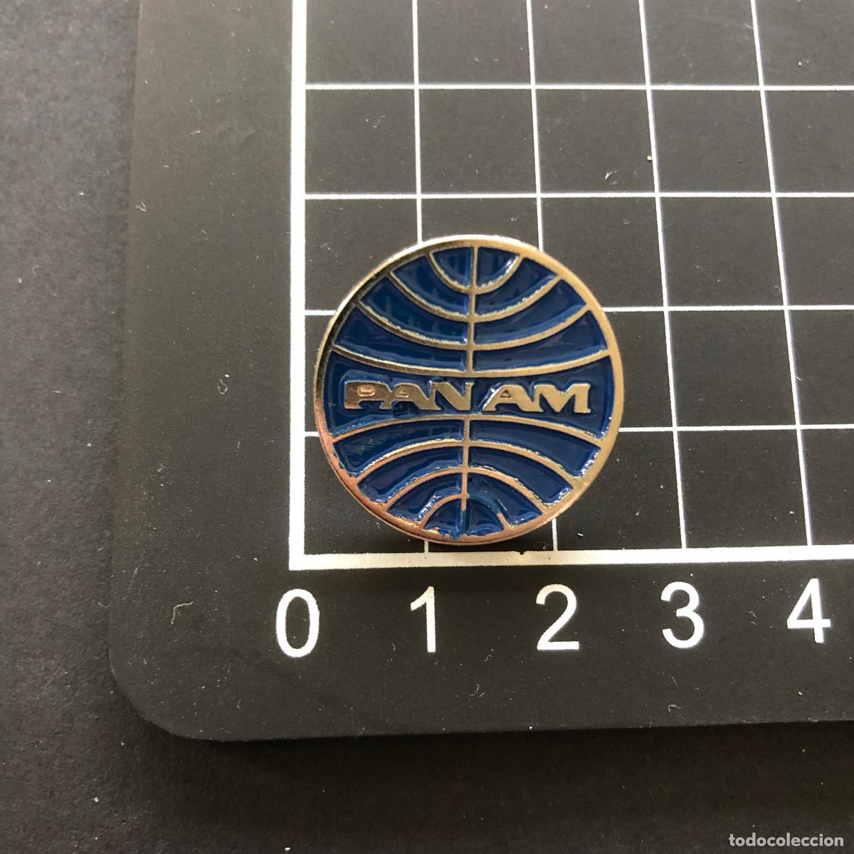 Collection pins: PIN METALICO ESMALTADO PAN AM PANAM PAN AMERICAN WORLD AIRWAYS NUEVO Y SIN USO ESMALTADO