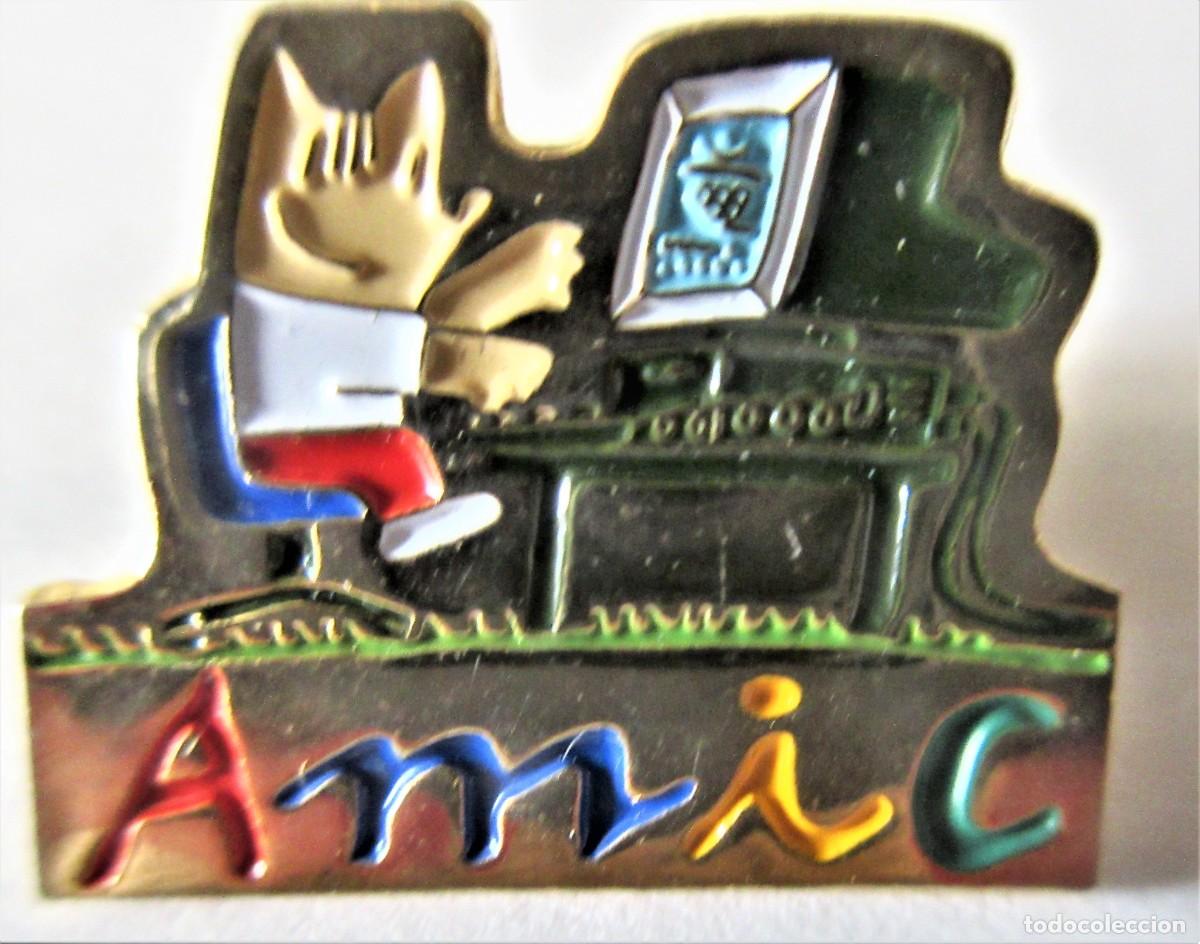Pins de colecci&oacute;n: Pins del Cobi Amic de las Olimpiadas de Barcelona 92 - Foto 1