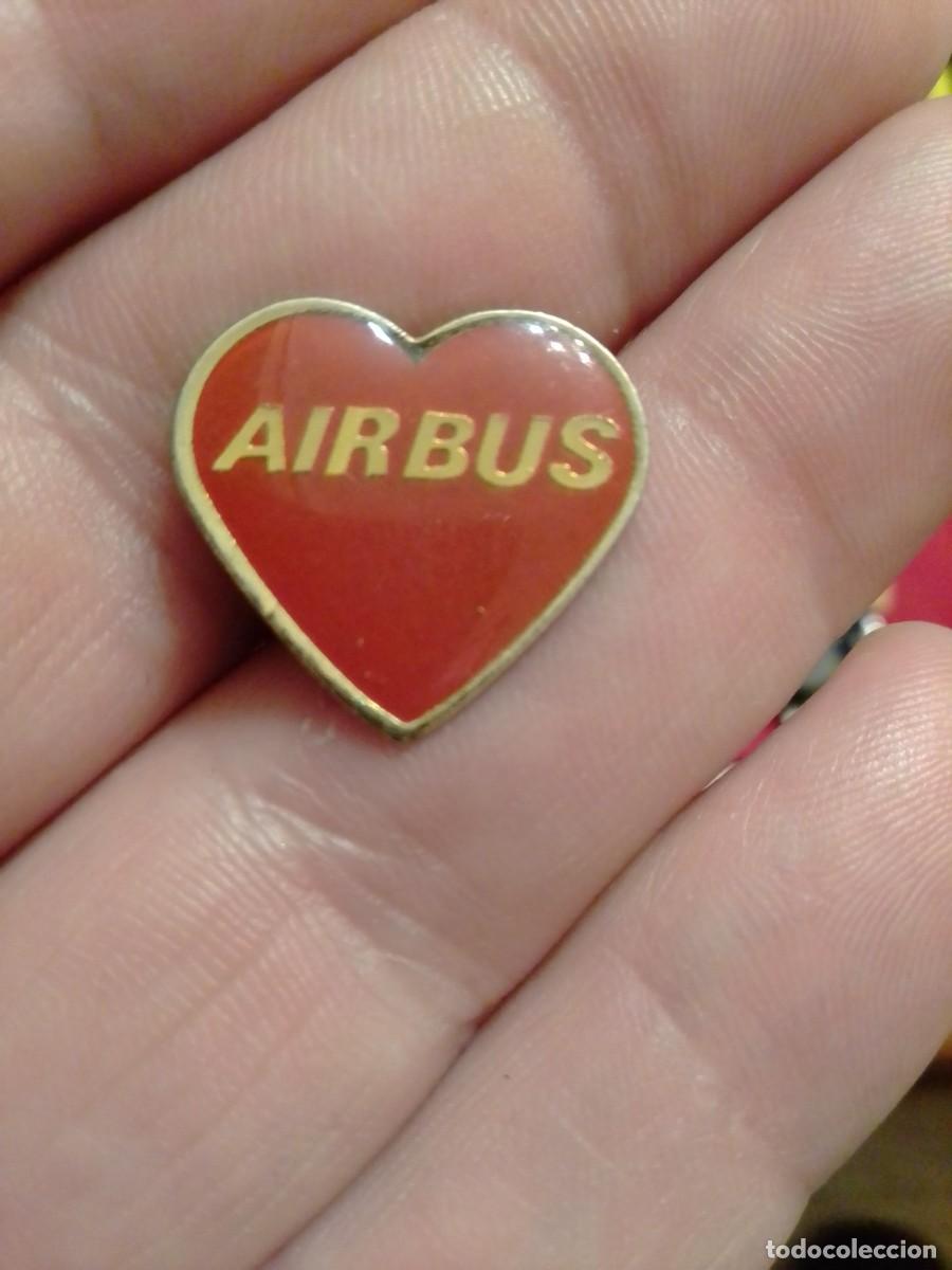 Pins de colecci&oacute;n: PINS CORAZ&Oacute;N AIRBUS LINEAS AEREAS AEROLINEAS AVIACI&Oacute;N