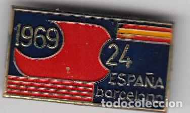 Pins de colecci&oacute;n: INSIGNIA DE ALFILER ANTIGUA - NO PIN - MOTOCICLISMO 24 HORAS BARCELONA - 1969