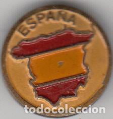Pins de cole&ccedil;&atilde;o: INSIGNIA ANTIGUA DE AGUJA - NO PIN - MAPA Y BANDERA DE ESPA&Ntilde;A