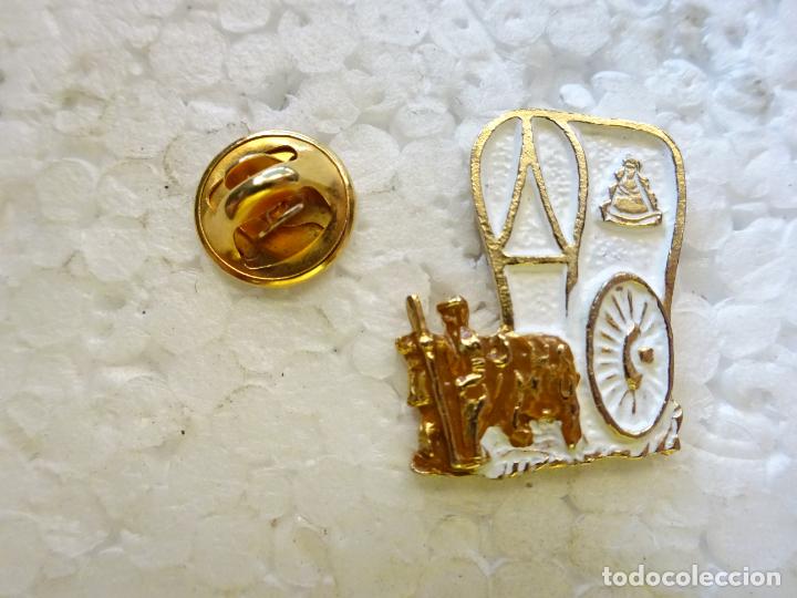 Pins de colecci&oacute;n: PIN RELIGIOSO SEMANA SANTA. CARRETA DEL ROC&Iacute;O ROMER&Iacute;A ROMEROS