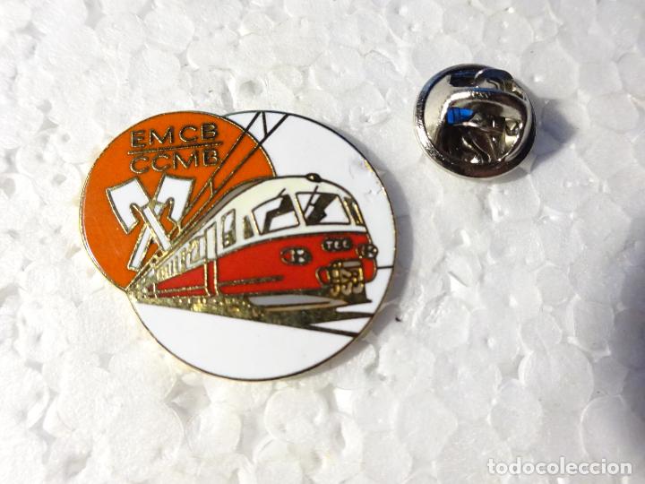 Sammlung von Pins: PIN DE TRENES FERROCARRILES. SUIZA EMCB CCMB