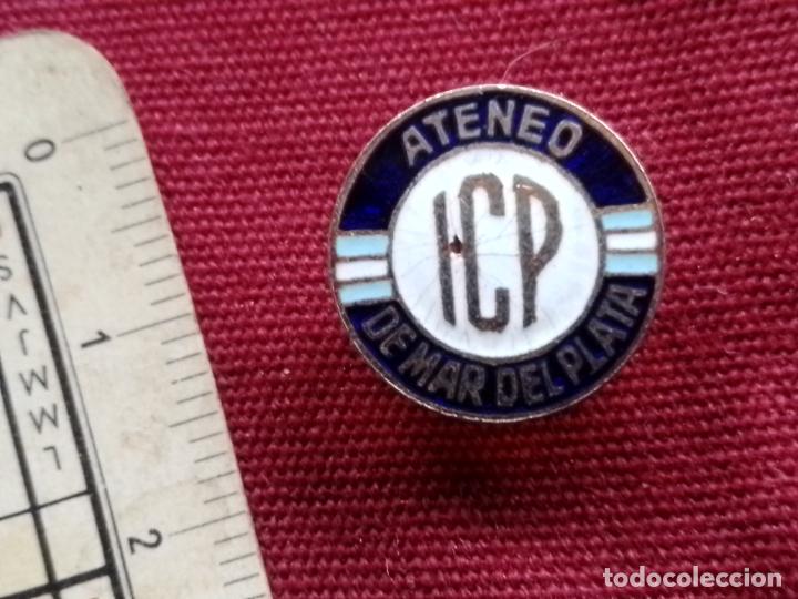 Pins de colecci&oacute;n: Argentina. insignia, Ateneo Mar del Plata, Instituto de Cultura Popular (ICP)