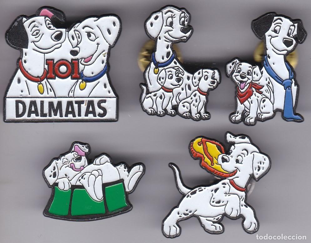 Collection pins: LOTE DE 5 PINS DE DISNEY DE 101 DALMATAS (PERRO-CAN-DOG)