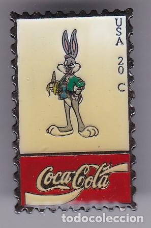 Pins de colecci&oacute;n: PIN DE COCA-COLA DE BUGS BUNNY - Foto 1