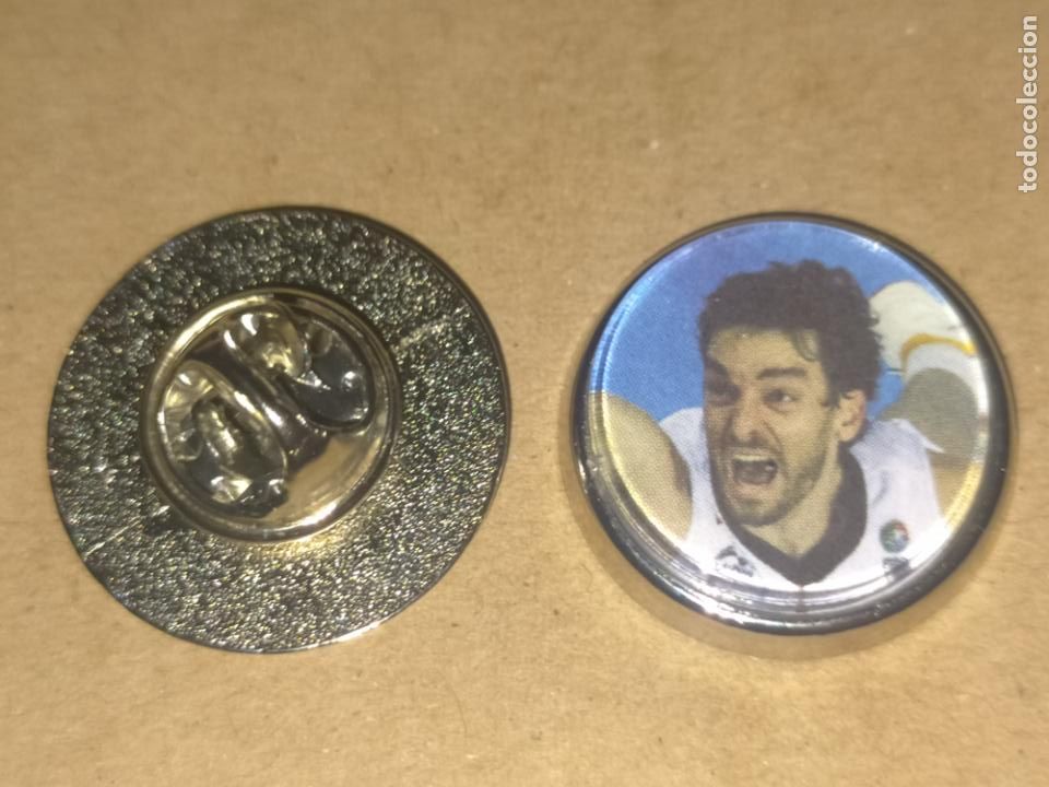 Pin's de collection: PIN REDONDO METAL - jugador baloncesto Pau Gasol