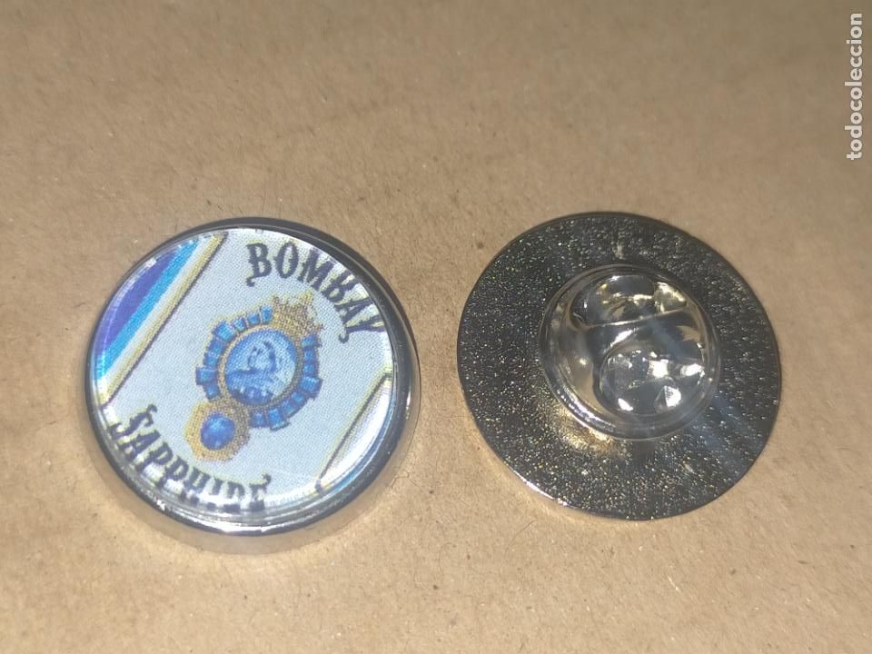 Pins de cole&ccedil;&atilde;o: PIN REDONDO METAL - bebida Ginebra gin Bombay sapphire