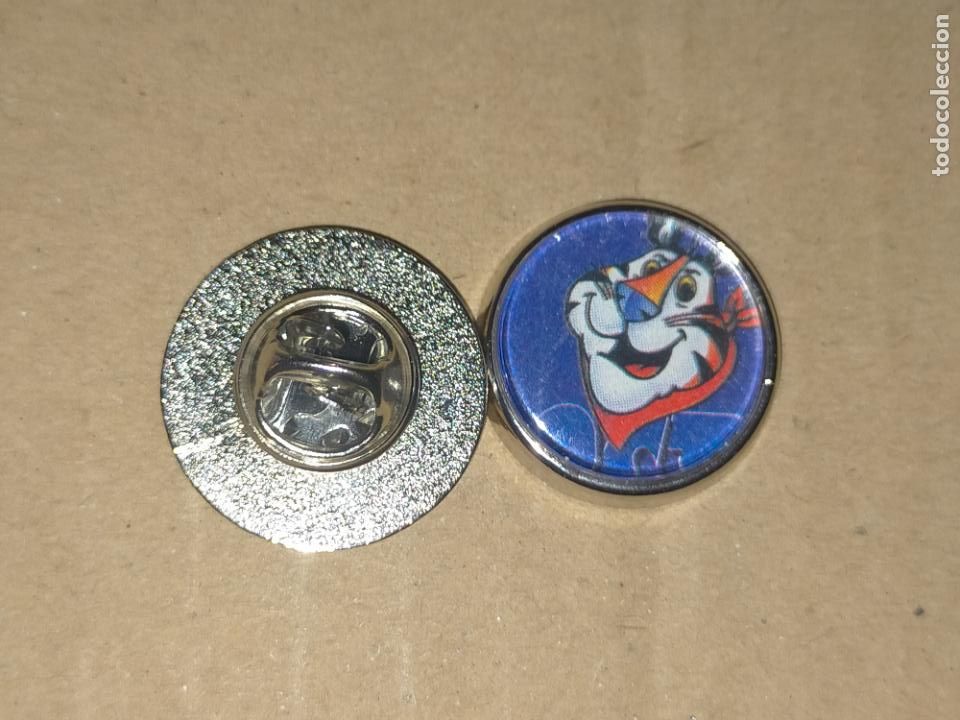 Pins de cole&ccedil;&atilde;o: pin redondo metal - desayuno frosties de kellogg