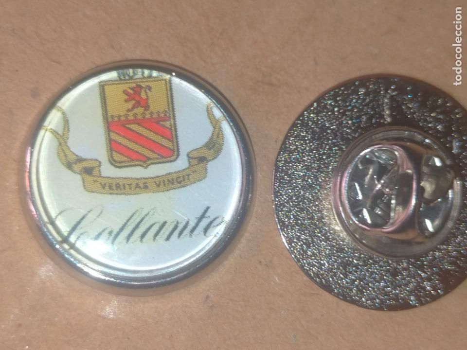 Collection pins: pin redondo metal - vino bodega denominacion de origen chiclana de la frontera cadiz publicidad