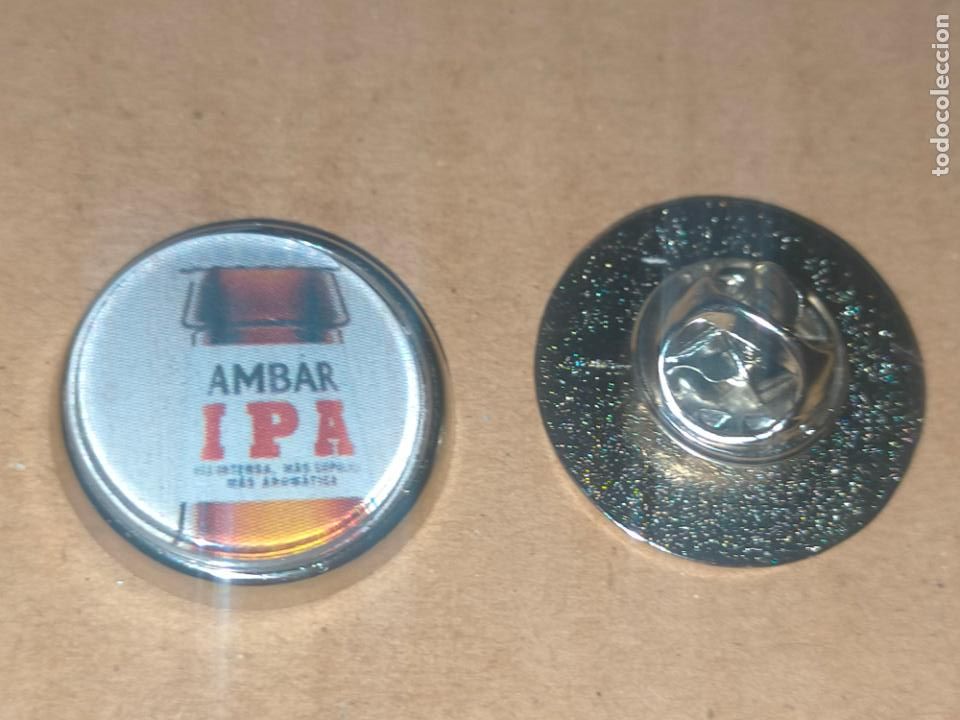 Pins de colecci&oacute;n: PIN REDONDO METAL - publicidad - CERVEZA AMBAR IPA