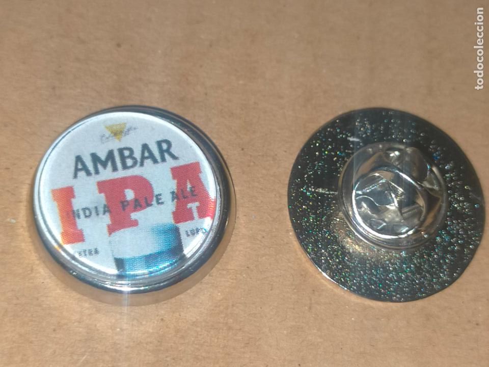 Sammlung von Pins: PIN REDONDO METAL - publicidad - CERVEZA AMBAR IPA