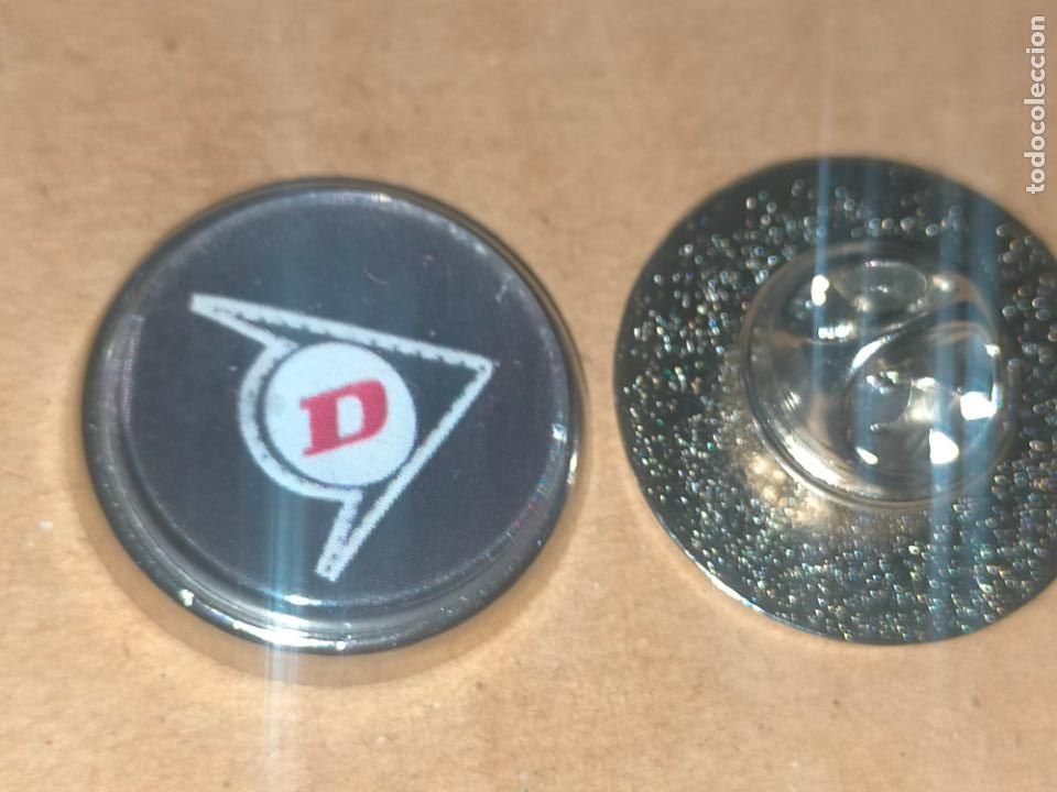 Pins de colecci&oacute;n: PIN REDONDO METAL - publicidad - MARCA DEPORTIVA FUTBOL BALONCESTO TENIS dunlop