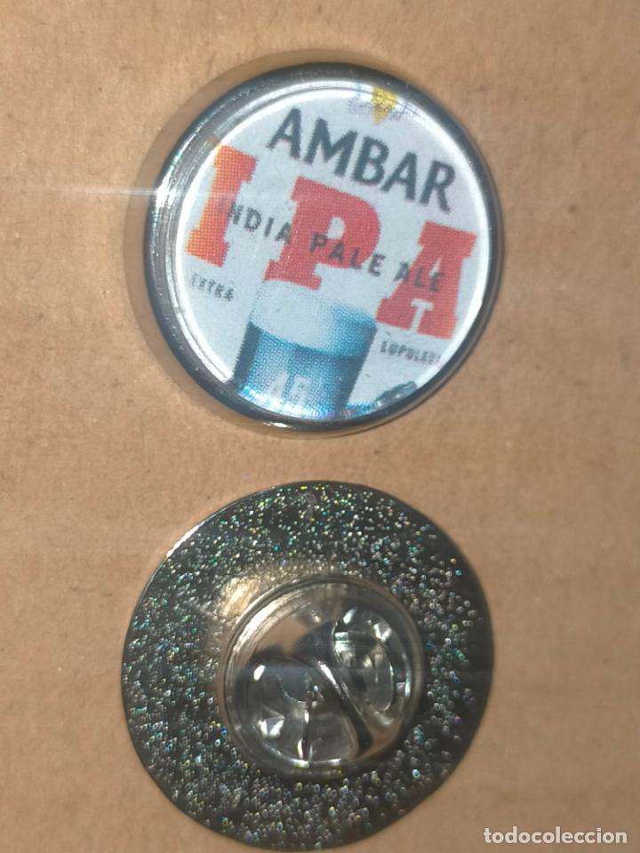 Pins de colecci&oacute;n: PIN REDONDO METAL - publicidad - CERVEZA AMBAR IPA