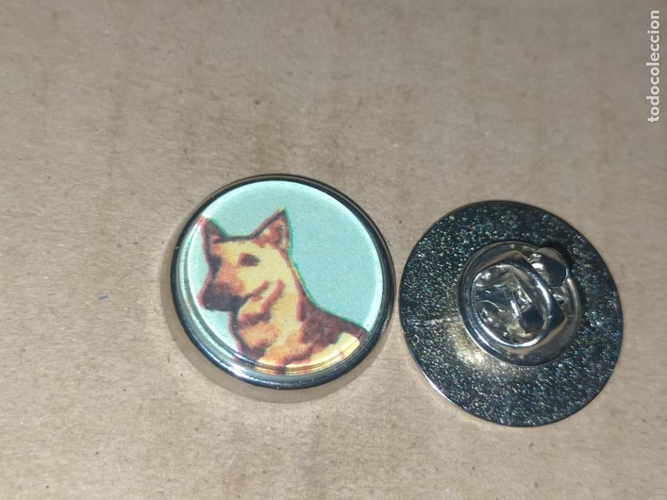 Sammlung von Pins: pin redondo metal - raza canina perro pastor alem&aacute;n