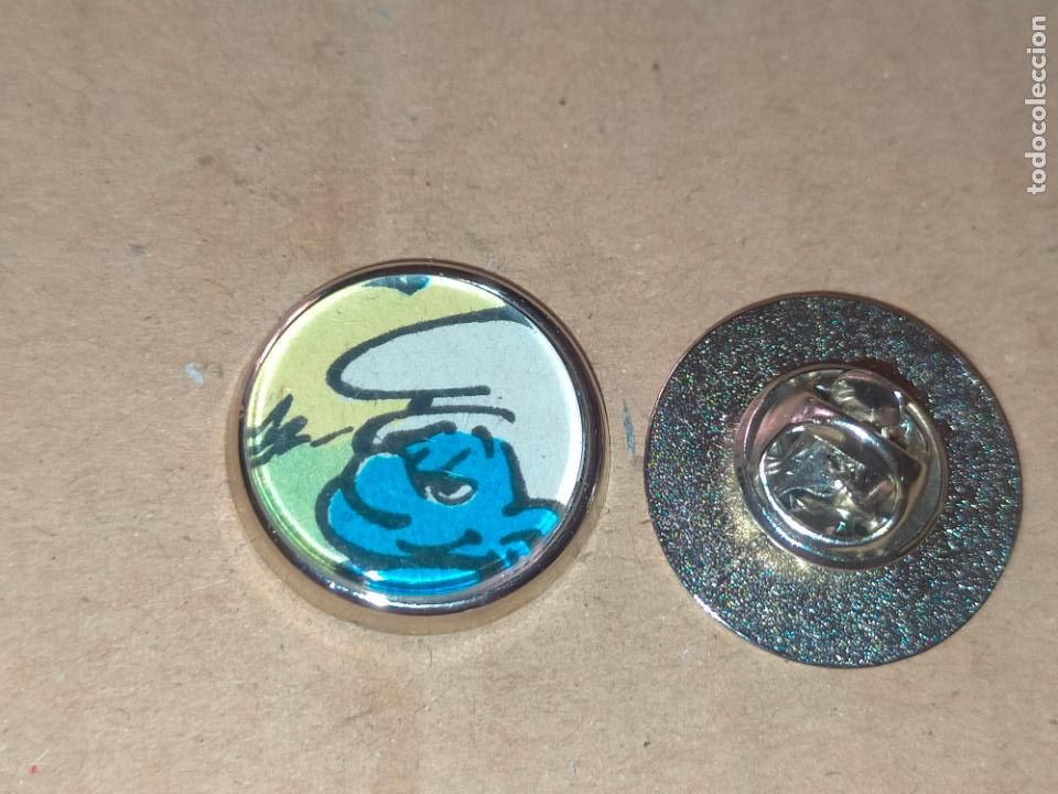 Collection pins: PIN REDONDO METAL - dibujos animados COMIC - LOS PITUFOS