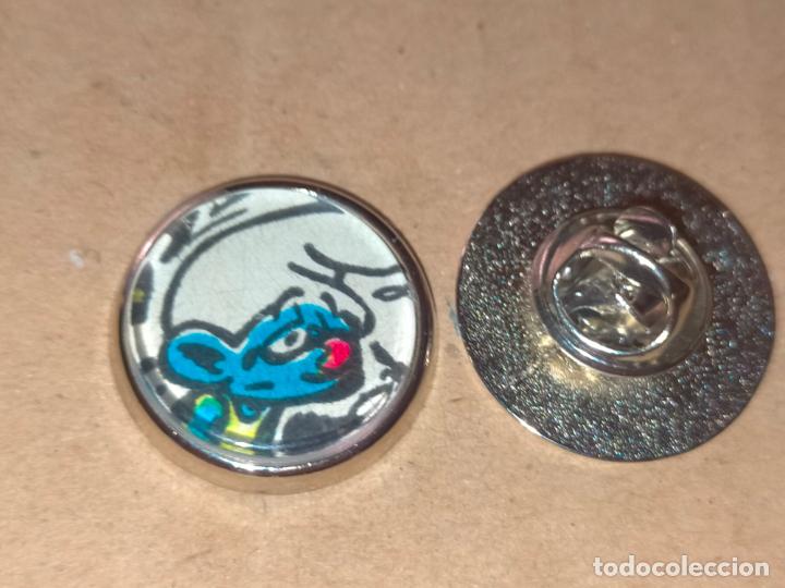 Collection pins: PIN REDONDO METAL - dibujos animados COMIC - LOS PITUFOS