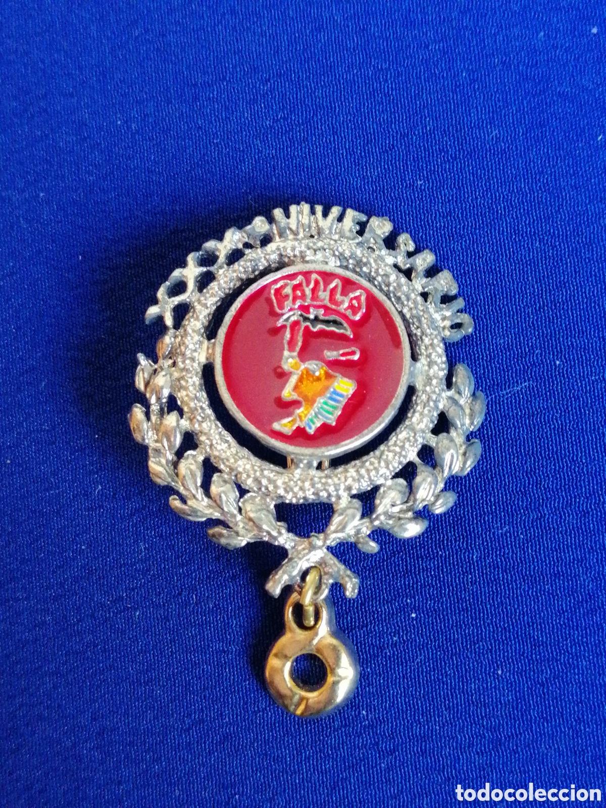 Pins de cole&ccedil;&atilde;o: FALLA GENERAL ASENSIO MARQUES DE SOLFERIT N&Uacute;MERO 331 - 25 ANIVERSARIO COLOR PLATA INSIGINA ALFILER