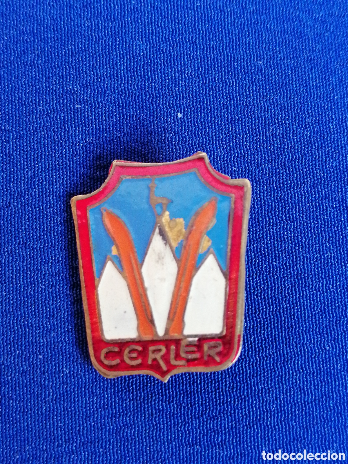 Pins de cole&ccedil;&atilde;o: ESTACI&Oacute;N DE ESQU&Iacute; CERLER INSIGNIA ANTIGUA DE ALFILER