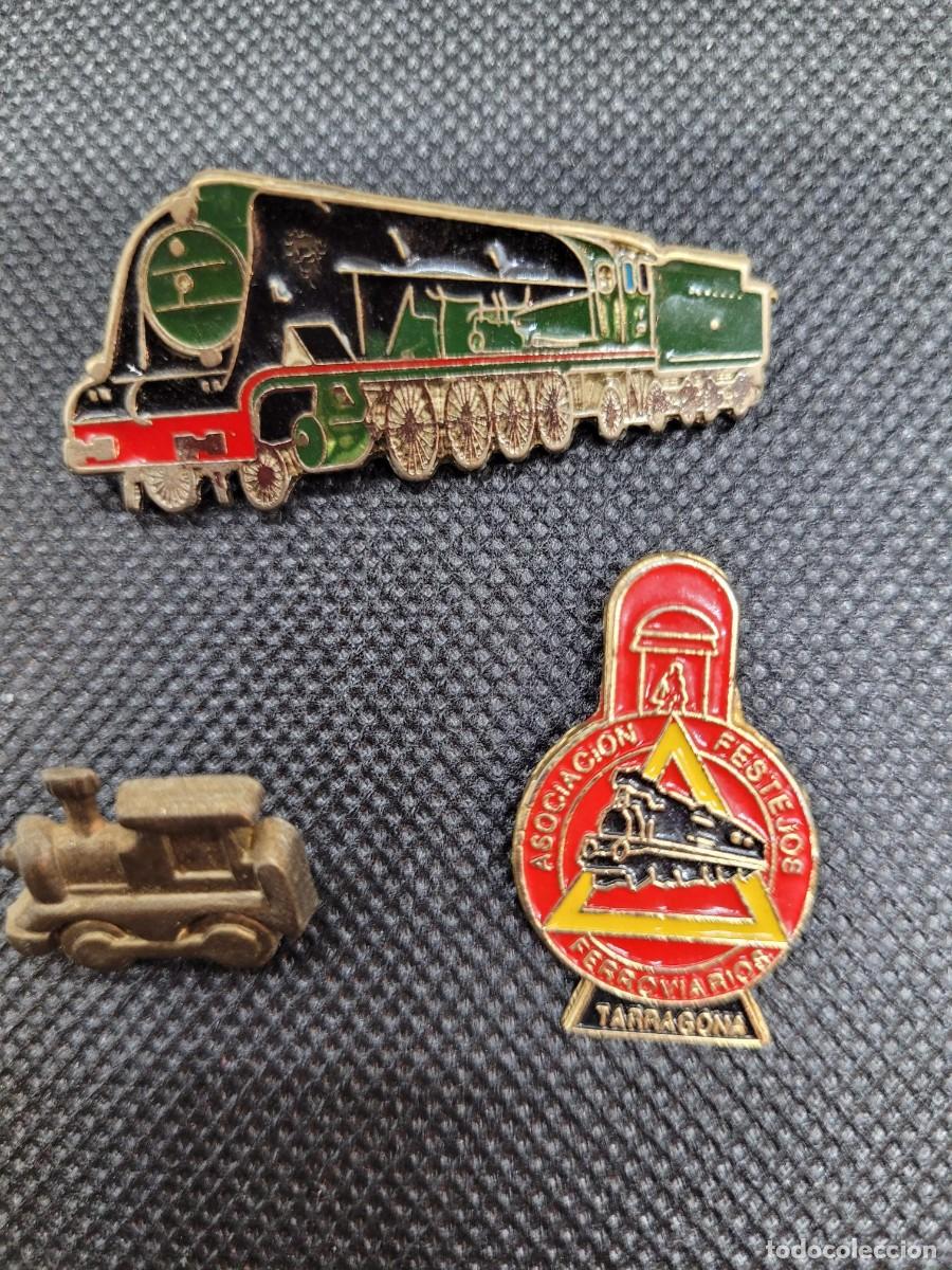 Pins de colecci&oacute;n: Colecci&oacute;n de 3 pins de ferrocarriles - Foto 1