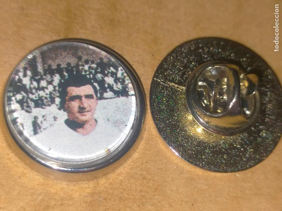 Collection pins: PIN REDONDO METAL - FUTBOL JUGADOR REAL MADRID .