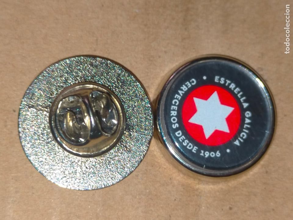 Pins de colecci&oacute;n: pin redondo metal - CERVEZA estrella galicia