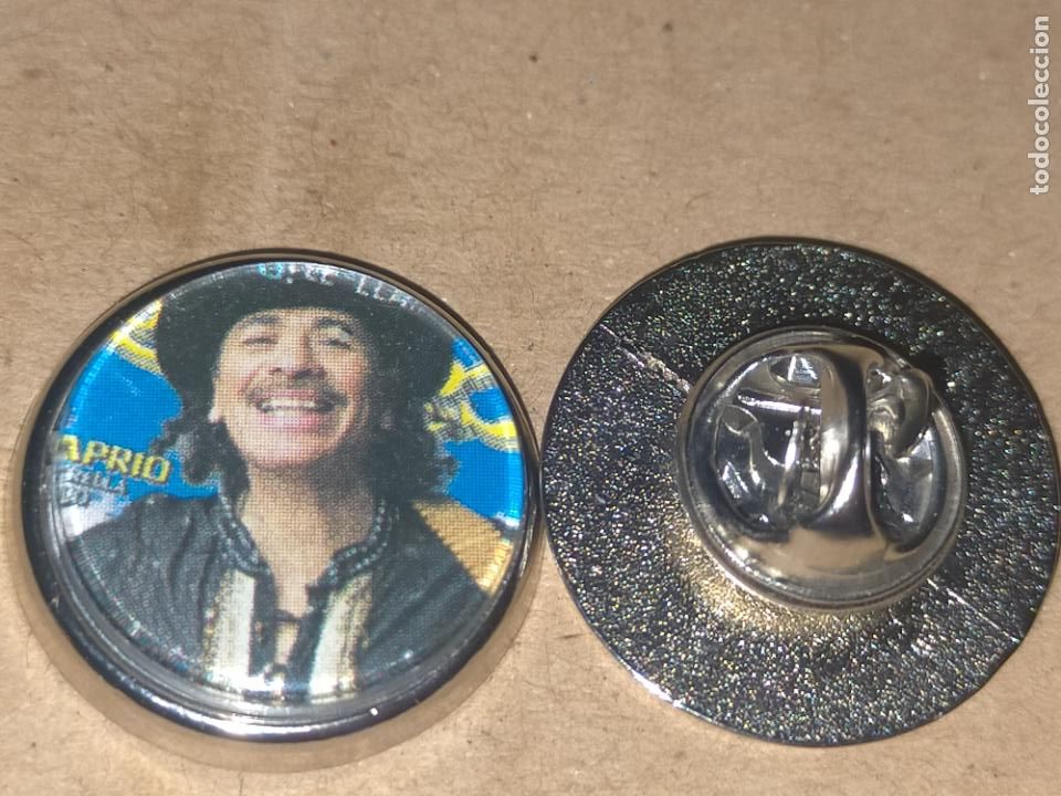 Pins de colecci&oacute;n: pin redondo metal - musica cantante grupo - Santana