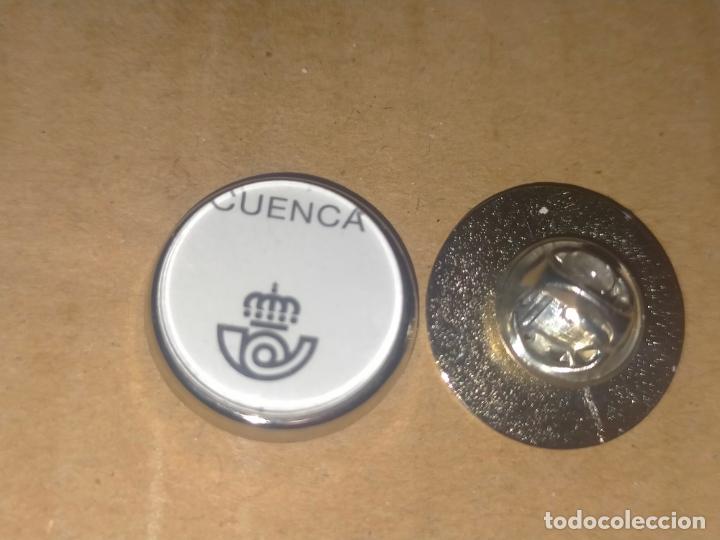 Collection pins: PIN REDONDO METAL - escudo Correos y tel&eacute;grafos Espa&ntilde;a - CUENCA