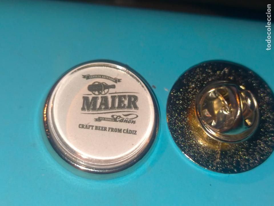 Collection pins: pin redondo metal - CERVEZA MAIER CRAFT BEER FROM CADIZ