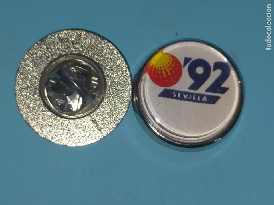 Collection pins: PIN REDONDO METAL - logo - expo 92 sevilla