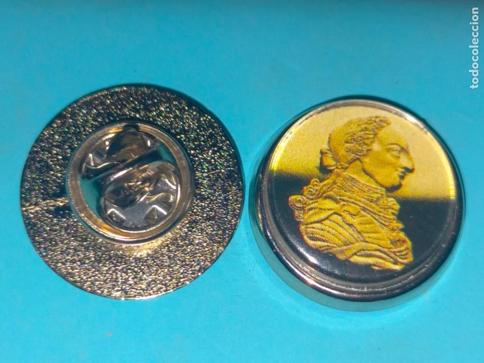 Pins de colecci&oacute;n: PIN REDONDO imagen de moneda conmemorativa descubrimiento Am&eacute;rica Crist&oacute;bal Col&oacute;n quinto centenario