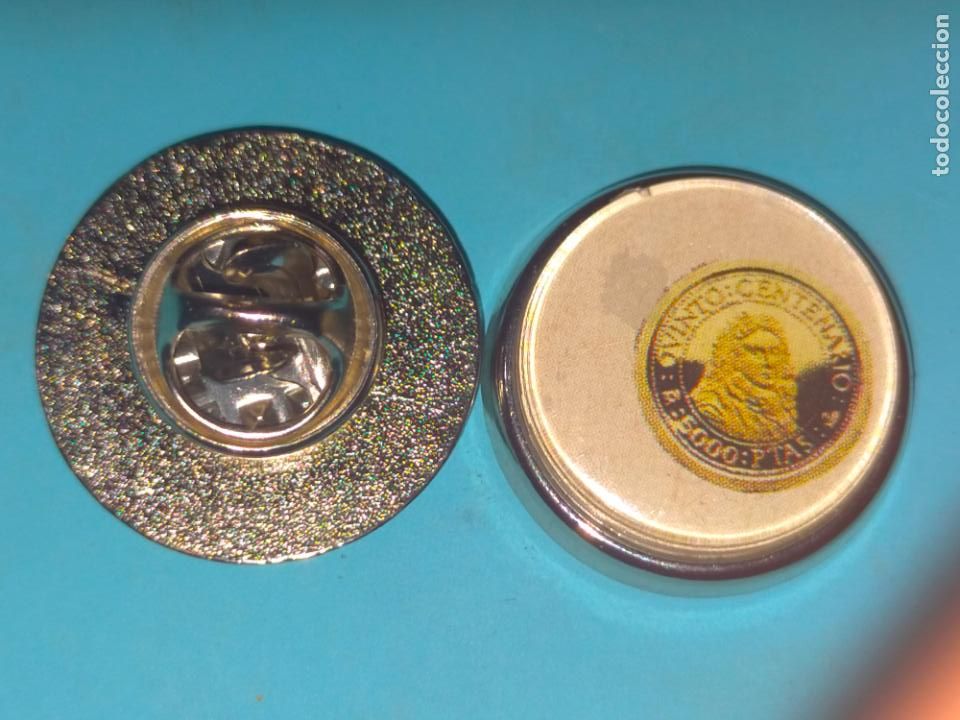 Pins de colecci&oacute;n: PIN REDONDO imagen de moneda conmemorativa descubrimiento Am&eacute;rica Crist&oacute;bal Col&oacute;n quinto centenario