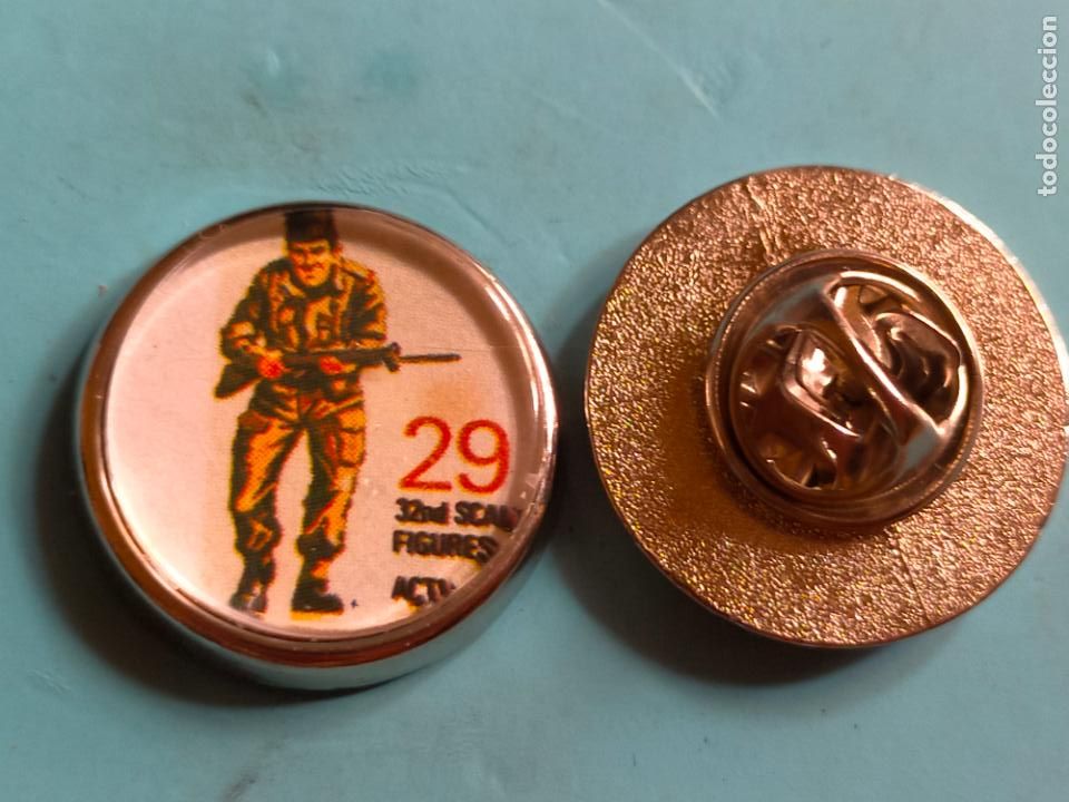 Pin's de collection: pin redondo metal - MILITAR SOLDADO GUERRA MAQUETAS SOLDADOS DE PLOMO FIGURAS PERSONAJES AIRFIX