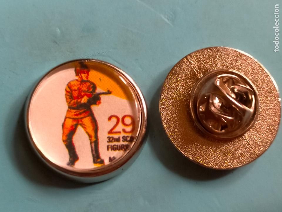 Pin's de collection: pin redondo metal - MILITAR SOLDADO GUERRA MAQUETAS SOLDADOS DE PLOMO FIGURAS PERSONAJES AIRFIX