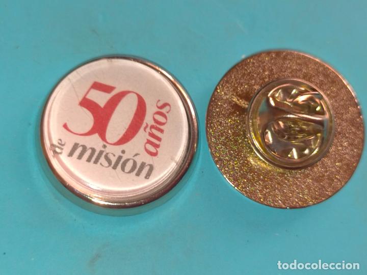 Pins de colecci&oacute;n: pin redondo metal - MISIONES SALESIANAS
