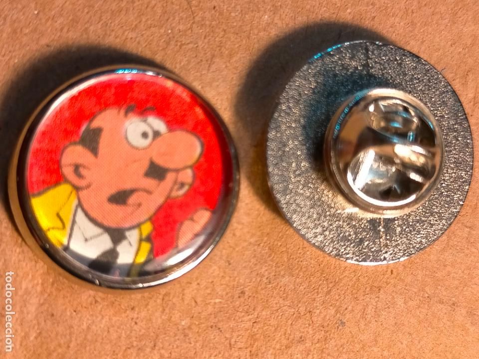 Pin's de collection: PIN REDONDO METAL - c&oacute;mic Mortadelo y Filem&oacute;n tebeos