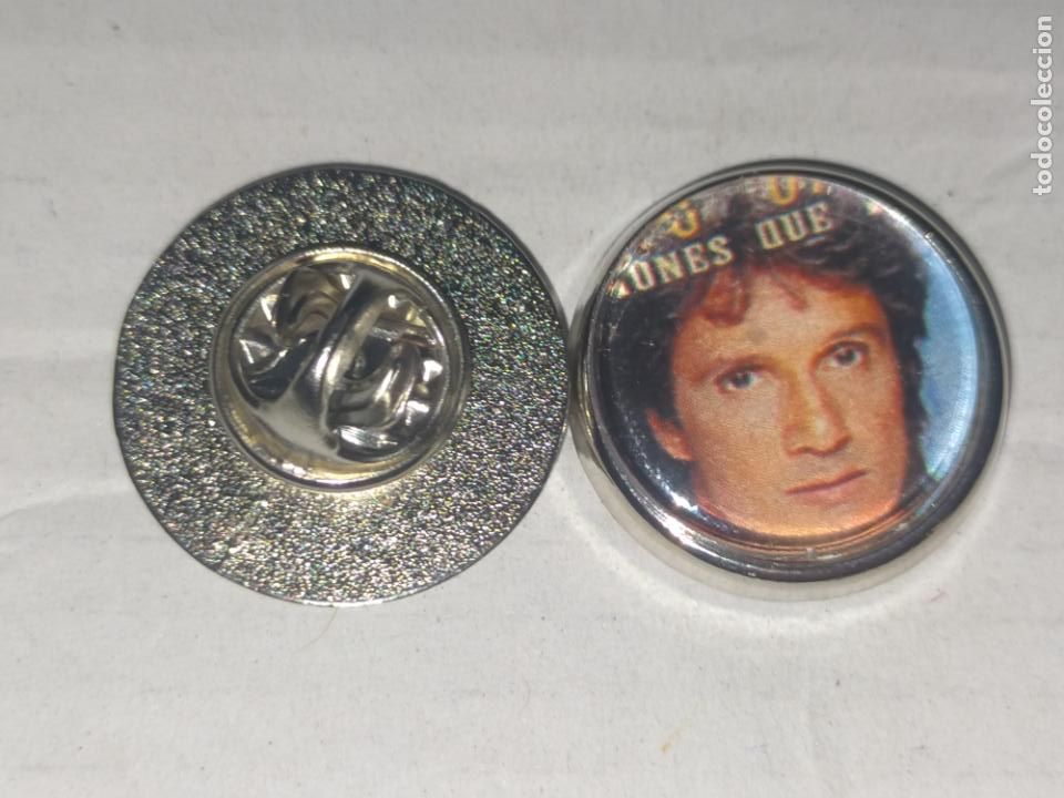 Pins de colecci&oacute;n: pin redondo metal - m&uacute;sica cantante grupo ROBERTO CARLOS