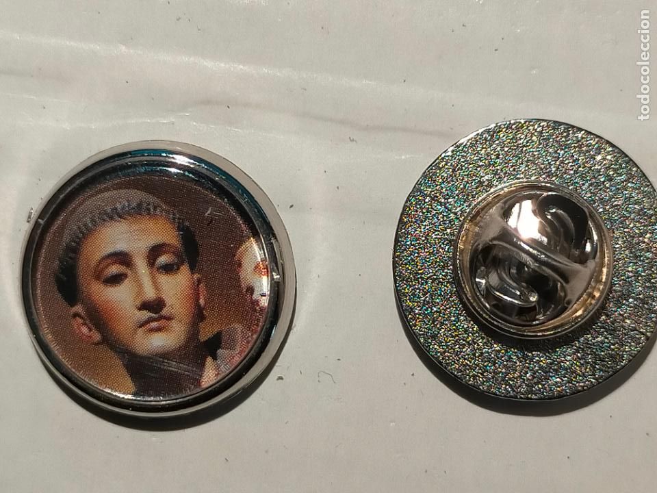 Collection pins: pin redondo metal - RELIGIOSO SANTO SANTORAL SAN ANTONIO