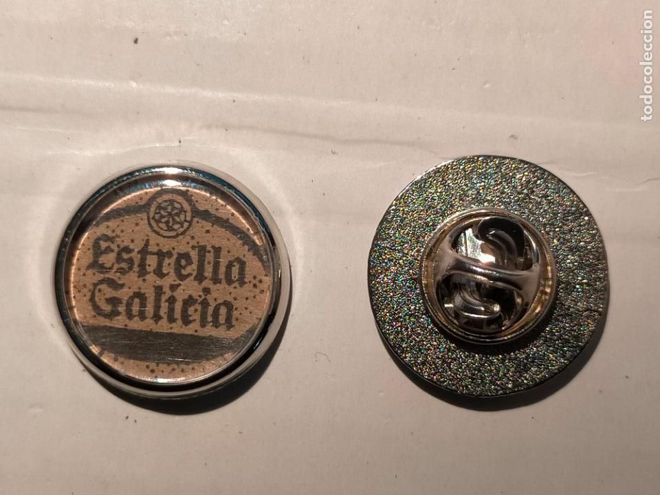 Pins de colecci&oacute;n: pin redondo metal - CERVEZA estrella galicia