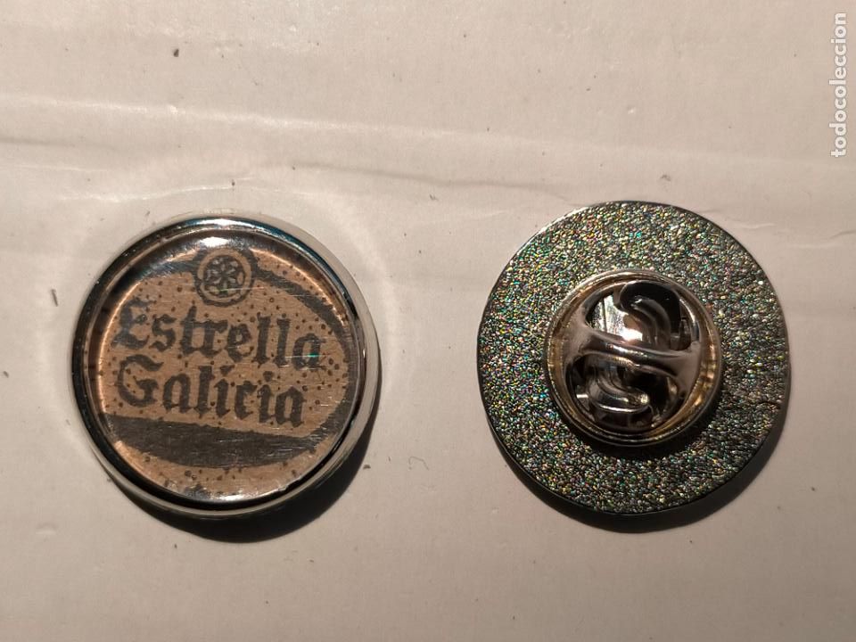 Collection pins: pin redondo metal - CERVEZA ESTRELLA GALICIA