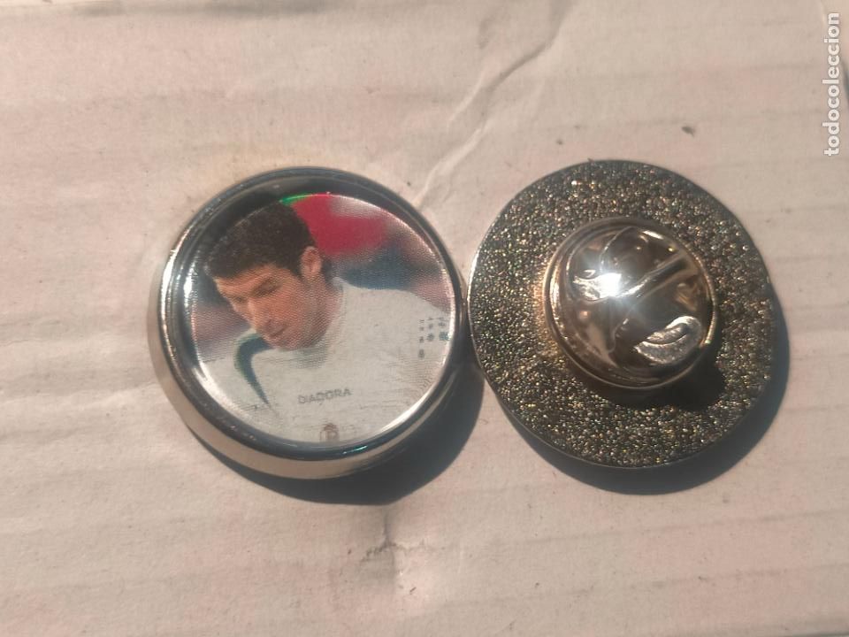 Collection pins: PIN REDONDO METAL - FUTBOL club F&uacute;tbol Real Racing Club de Santander jugador