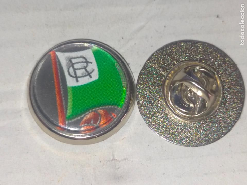 Pins de colecci&oacute;n: PIN REDONDO METAL - FUTBOL club F&uacute;tbol Real Racing Club de Santander escudo