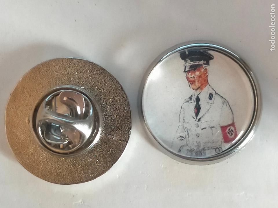 Collection pins: PIN REDONDO METAL - MILITAR HITLER EJERCITO ALEMAN. GUERRA MUNDIAL