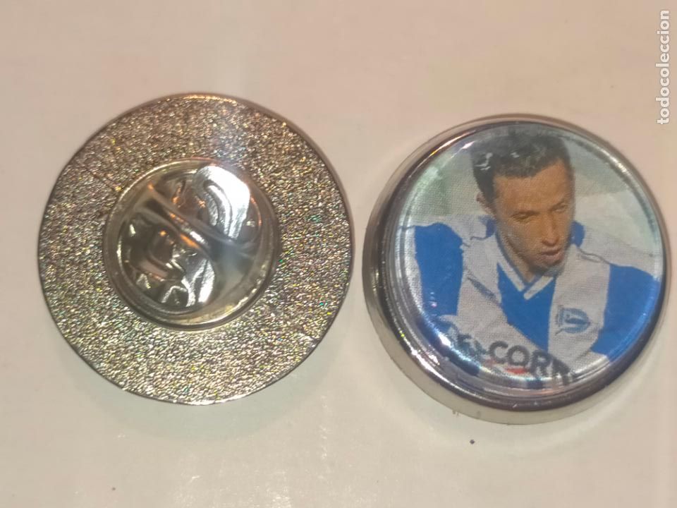 Collection pins: PIN REDONDO METAL - FUTBOL CLUB DEPORTIVO ALAV&Eacute;S JUGADOR PLANTILLA