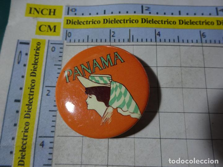Pins de colecci&oacute;n: BROCHE CHAPA TURISMO BARCOS NAVIERA. PANAM&Aacute; MUJER TOCADO T&Iacute;PICO