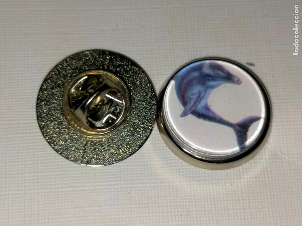 Collection pins: PIN REDONDO METAL - naturaleza fauna animales - delfin