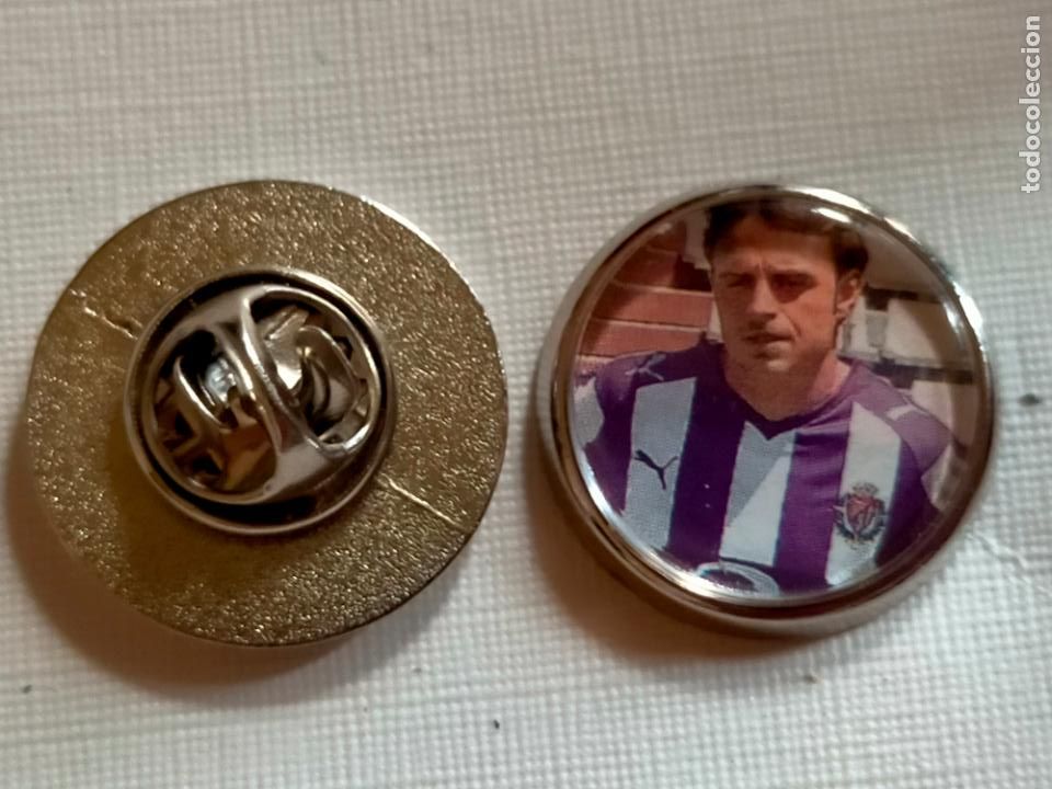 Pins de colecci&oacute;n: PIN REDONDO METAL - FUTBOL EQUIPO JUGADOR DEL REAL VALLADOLID CLUB DE FUTBOL
