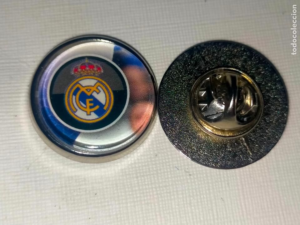 Pins de colecci&oacute;n: PIN REDONDO METAL - FUTBOL EQUIPO COMPONENTE O JUGADOR DEL CLUB - escudo real madrid
